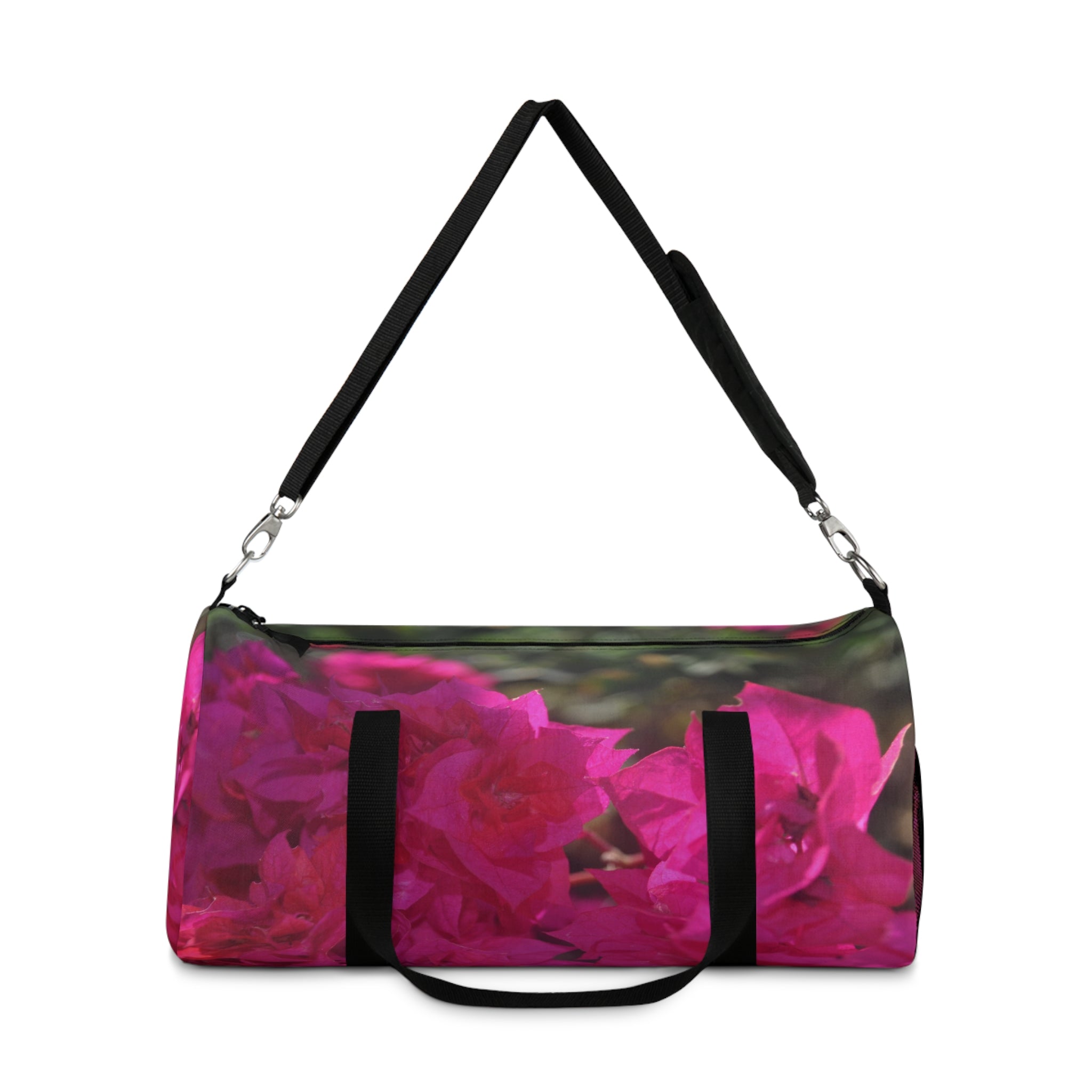 Pink Floral Duffel Bag